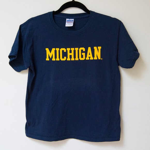 Gildan Other - 100% heavy cotton Youth Large S/S tee MICHIGAN